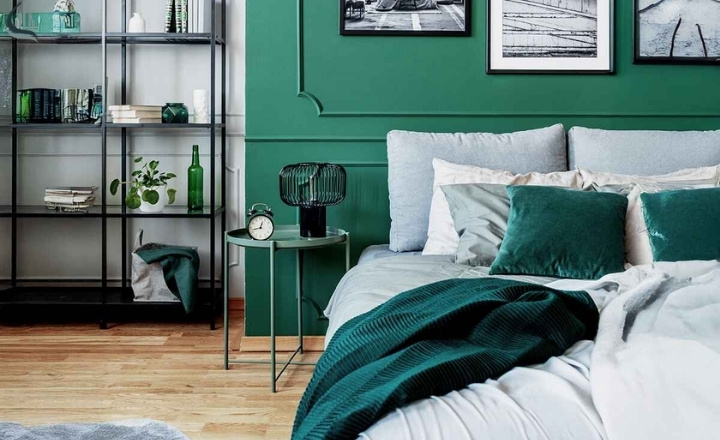 Emerald Dark Green Bedroom Ideas