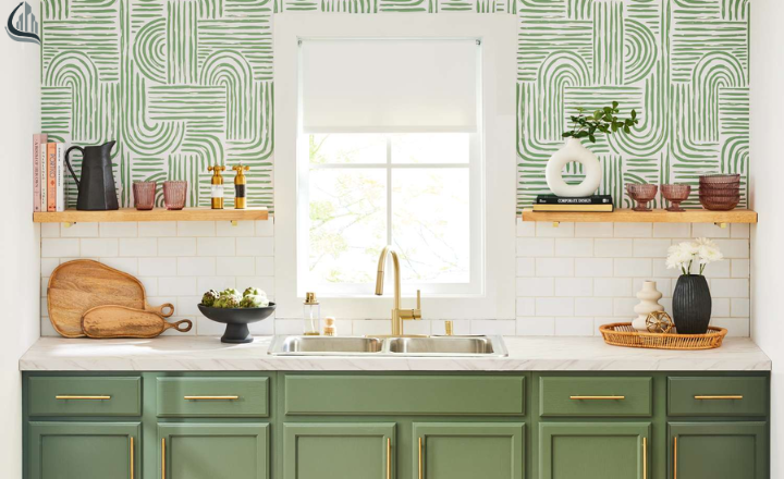 open kitchen design wallpaper