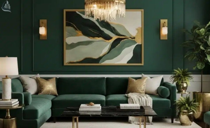 Relaxing Green Bedroom design