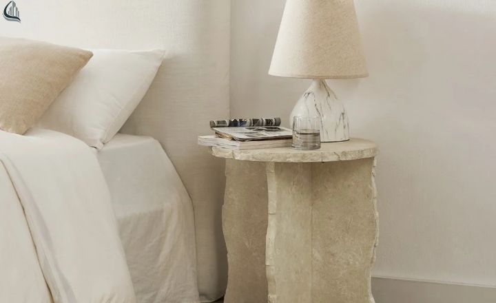 Small bedroom ideas with slim bedside table