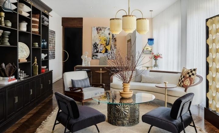 Art Deco Apartment Living Room Design Ideas