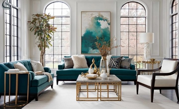 Art Deco Color Palette for a Stylish Living Room