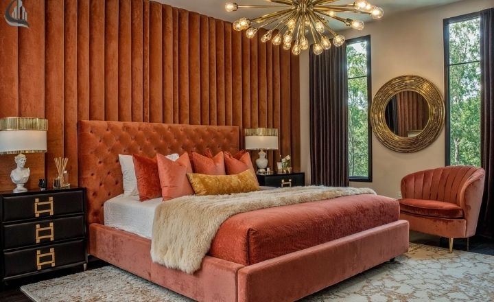 Art Deco Living Room with Luxury Wall Design Ideas