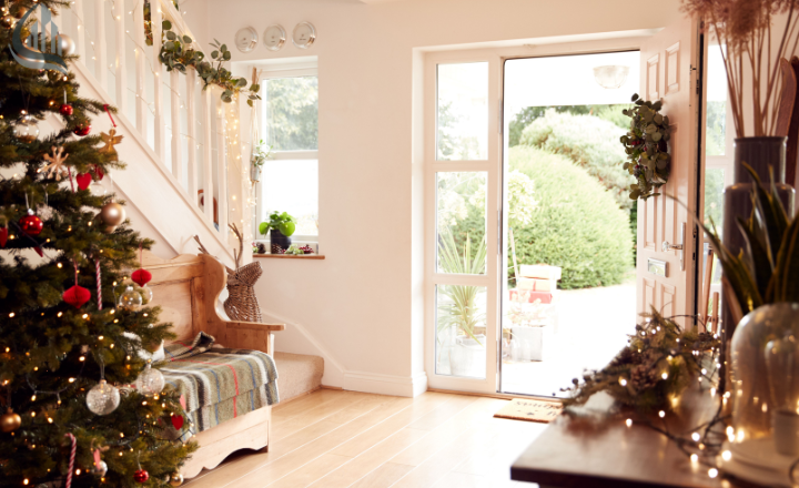 Christmas welcome entryway decor