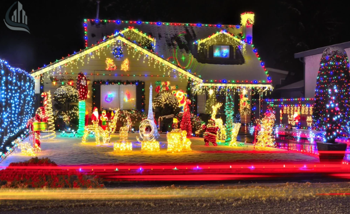 Christmas lightning decor