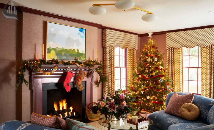 Decorating Christmas tree