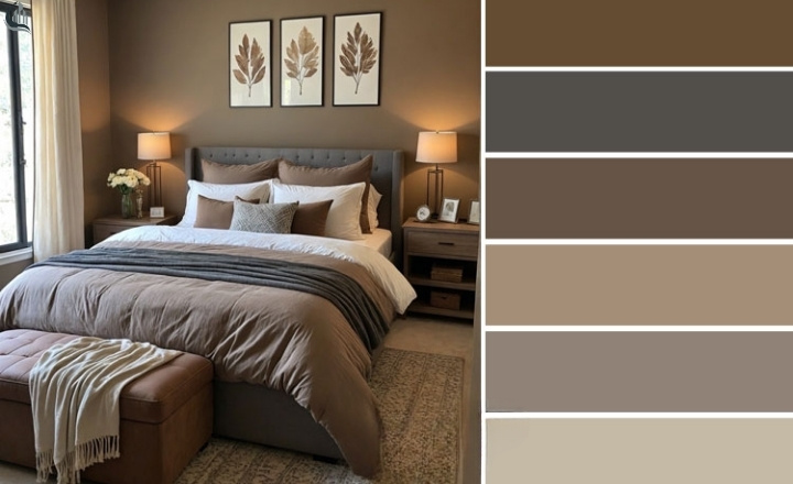 Cozy Warm Bedroom Color Palette