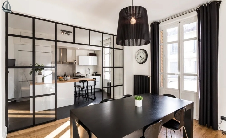 Separate Living Room and Kitchen