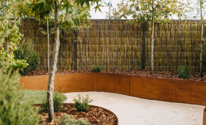 Horizontal fence wood