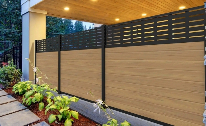 Mixed Material Fence Design