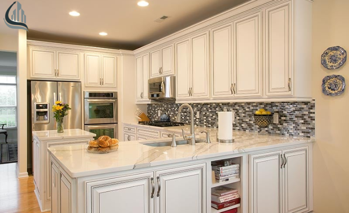 USA Modern Kitchen Design. Open layout.