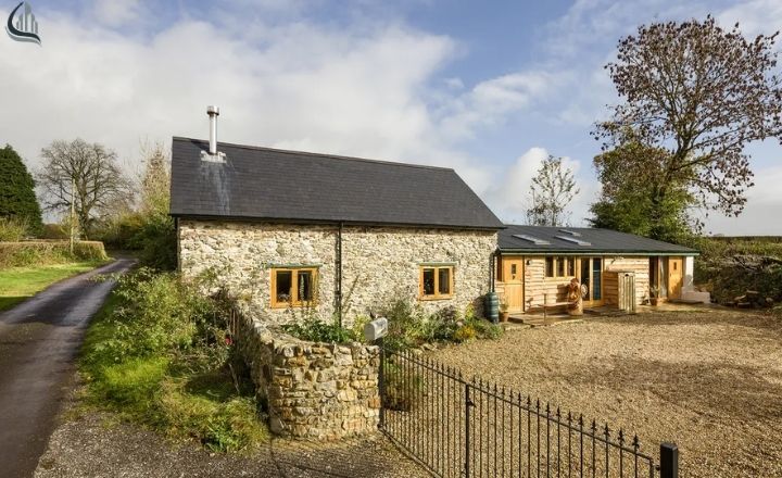 Wrought iron arched fence gate entrance