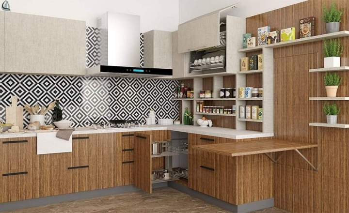 Open kitchen Cupboards
