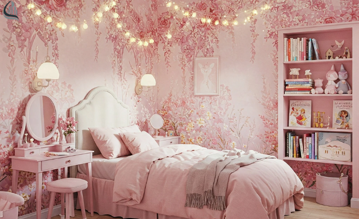 Girls' Pink Bedroom Design Ideas