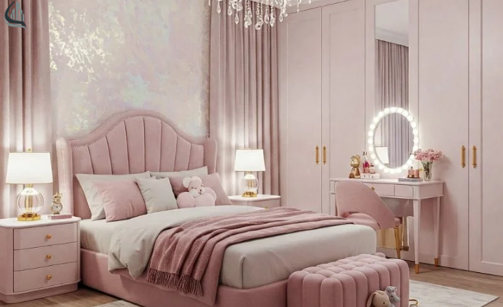 Make your room pretty with pink decorations.