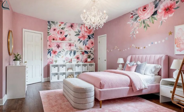 Whimsical Fairy-Tale pink bedroom Theme
