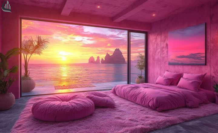 Blush Pink and Gold bedroom