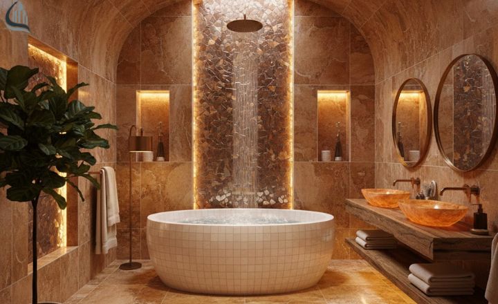 modern farmhouse shower