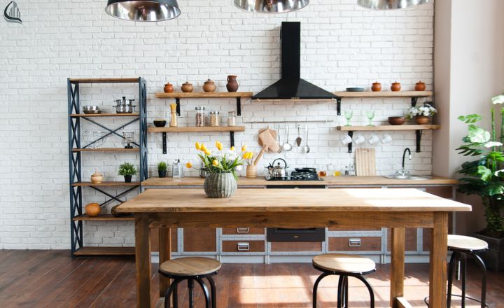 organize a kitchen without cabinets 