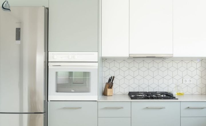 removing sticky grease from cabinets