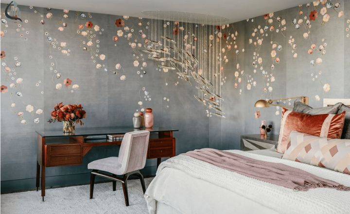Modern gypsum bedroom ceiling