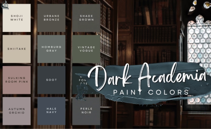 dark academia color palette hex codes
