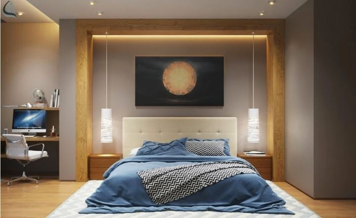 Best lighting setup for small bedroom design