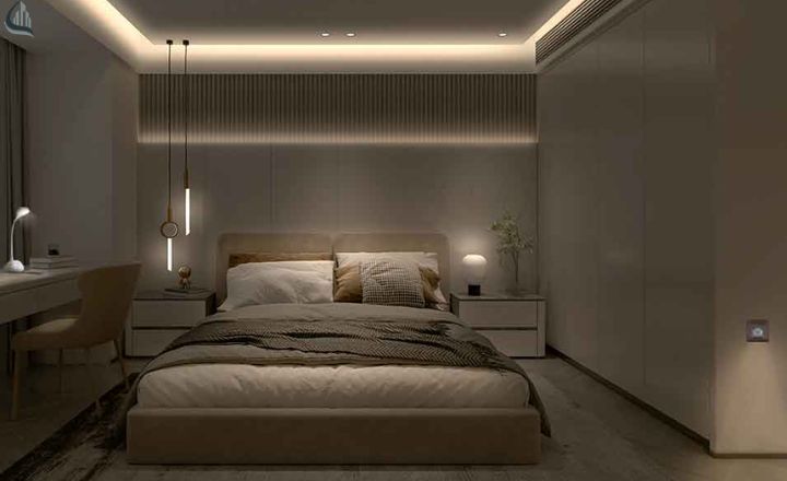 minimalist bedroom lighting ideas with soft glow