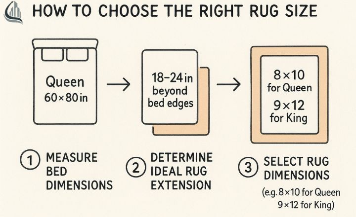 Choosing the Right Rug Size for Your Bed