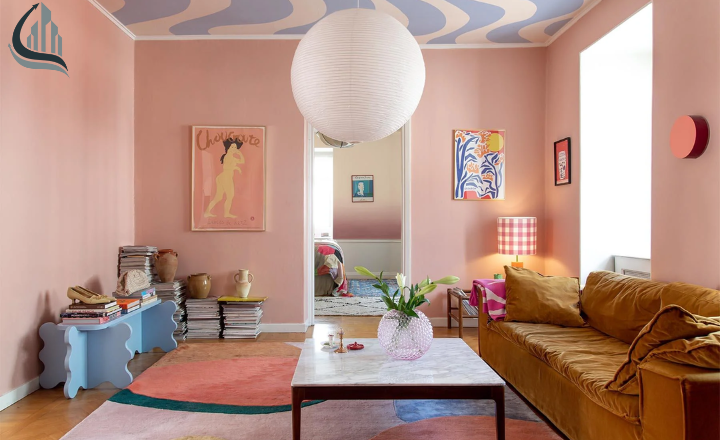 Paint or Wallpaper ceiling