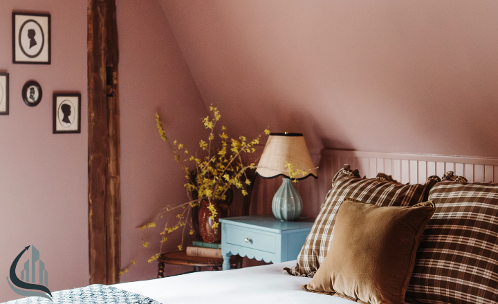 Warm bedroom colours