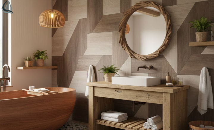 12 Ways to Work Wood into Your Bathroom