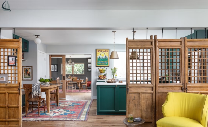 Separate Living Room and Kitchen